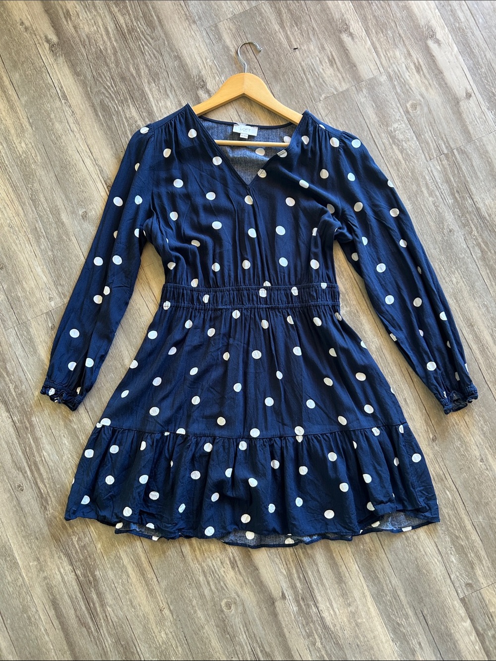 Loft Polka Dot Dress SZ Medium Business Casual